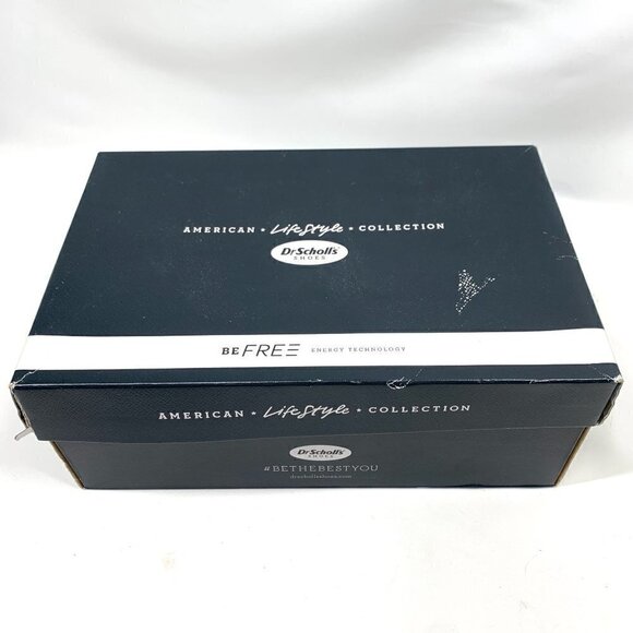 Dr Scholl's Nova Low Top Slip On Sneakers In Black Faux Leather Blend Sz 8.5 IOB - Picture 3 of 12